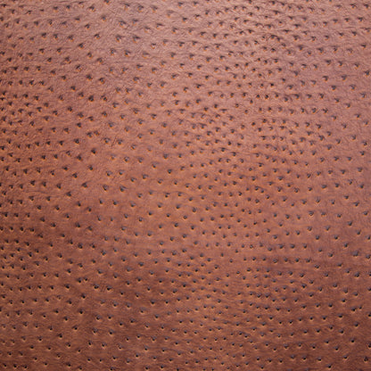 Faux Leather Brown Ostrich