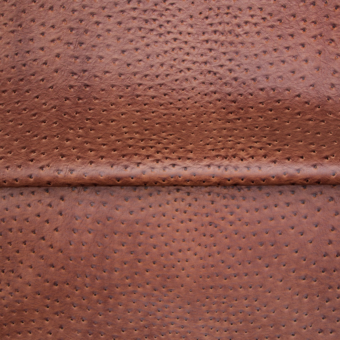 Faux Leather Brown Ostrich