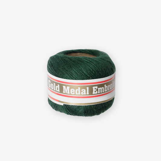 Gold Medal Embroidery Thread Forest Green #734
