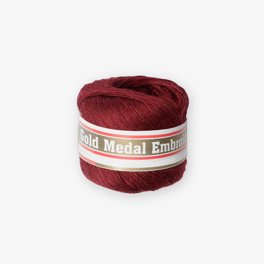 Gold Medal Embroidery Thread Burgundy #735