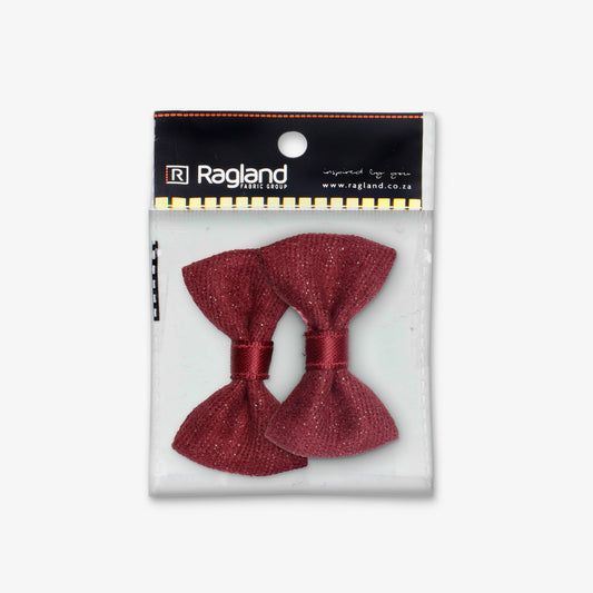 Christmas Bows - Assorted Colors (2pc) - Ragland Fabrics