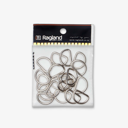 D - Ring Metal 20mm - Ragland Fabrics