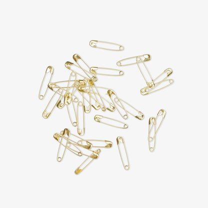 Gold Safety Pins (30Pcs) 22mm