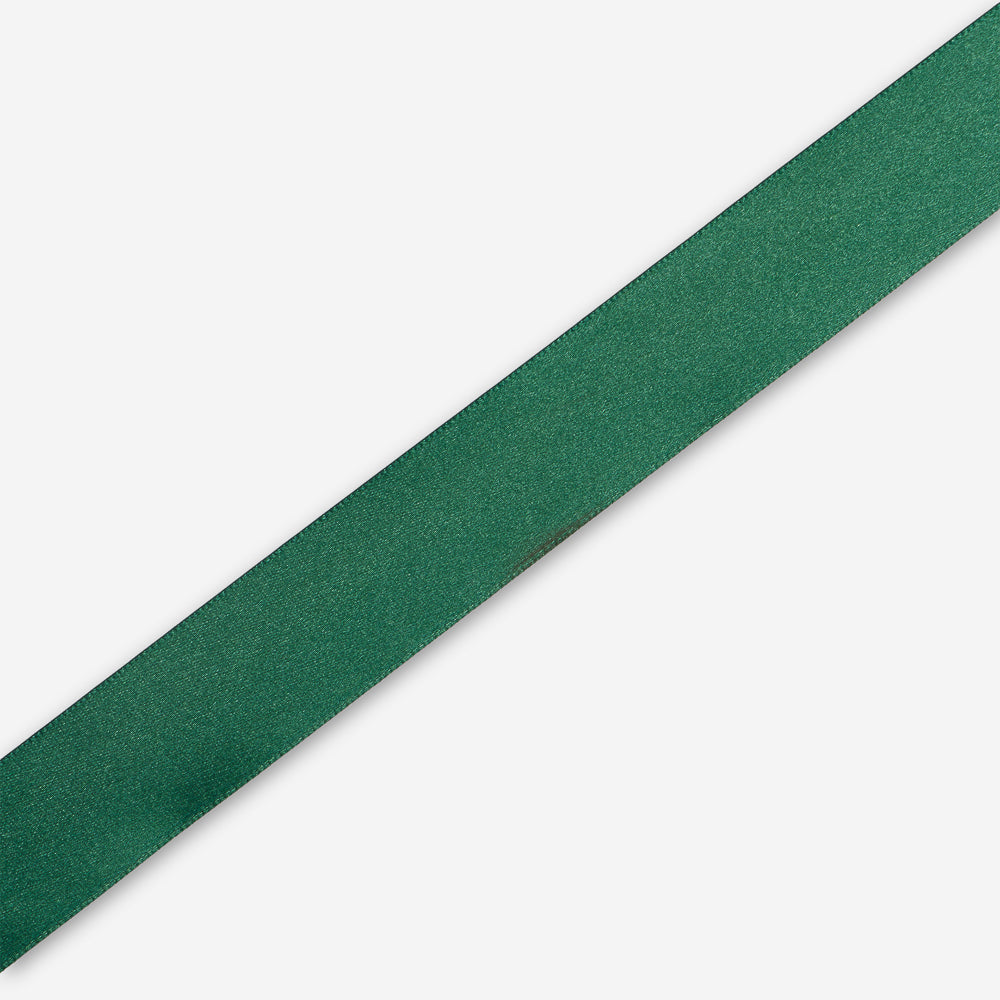 Satin Ribbon 25mm Bottle Green (100met) - CLEARANCE