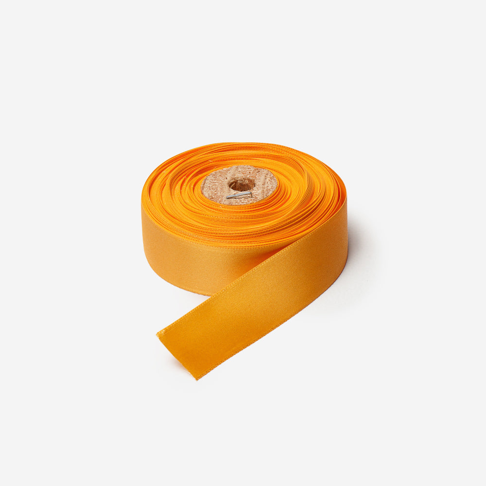 Satin Ribbon 25mm Golden Yellow (20met) - CLEARANCE