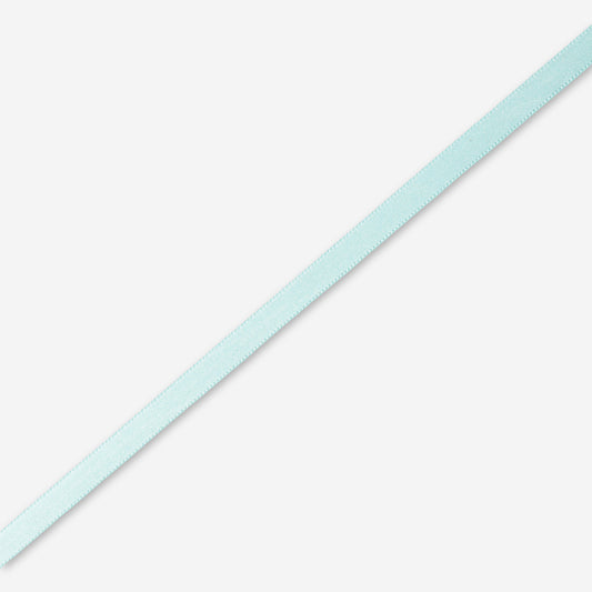 Satin Ribbon 8mm Aqua (200met)-CLEARANCE