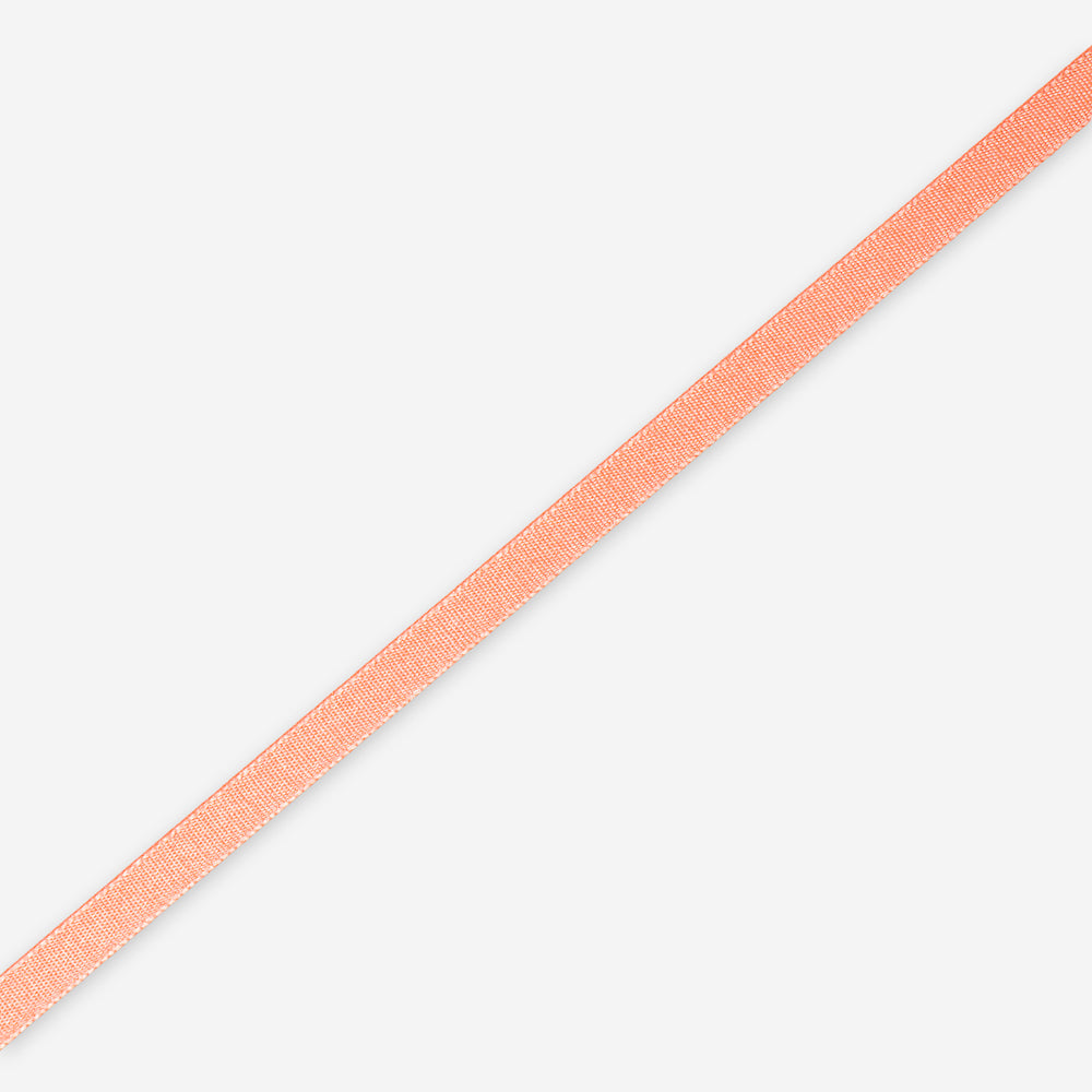 Satin Ribbon 8mm Apricot (20met) - CLEARANCE