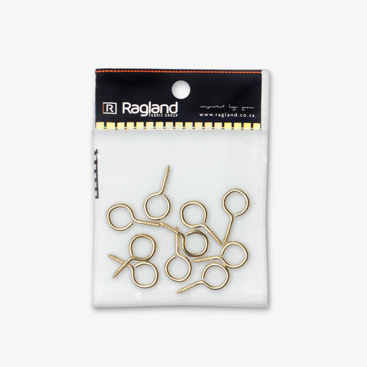 Screw Eyes Brass - Size 6
