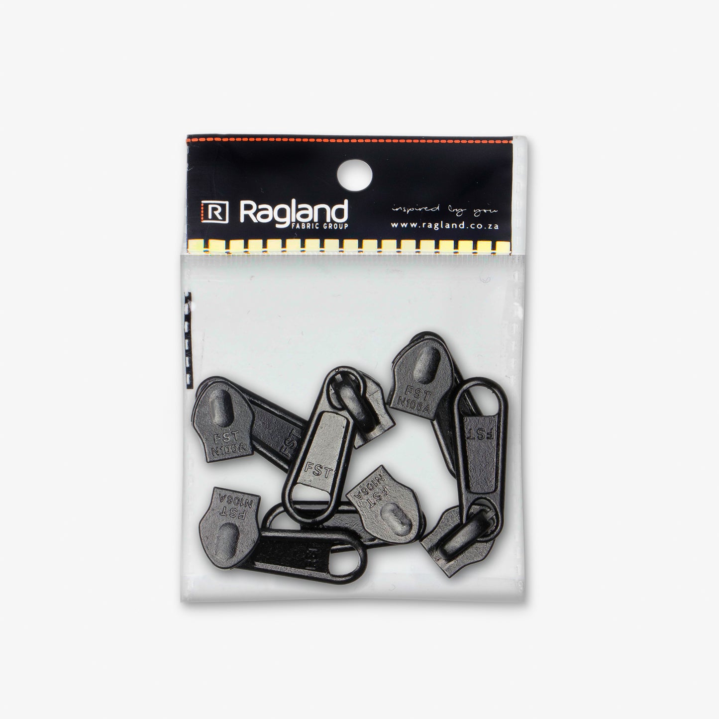 Type 10 Nylon Single Tab Sliders (Pack of 6)