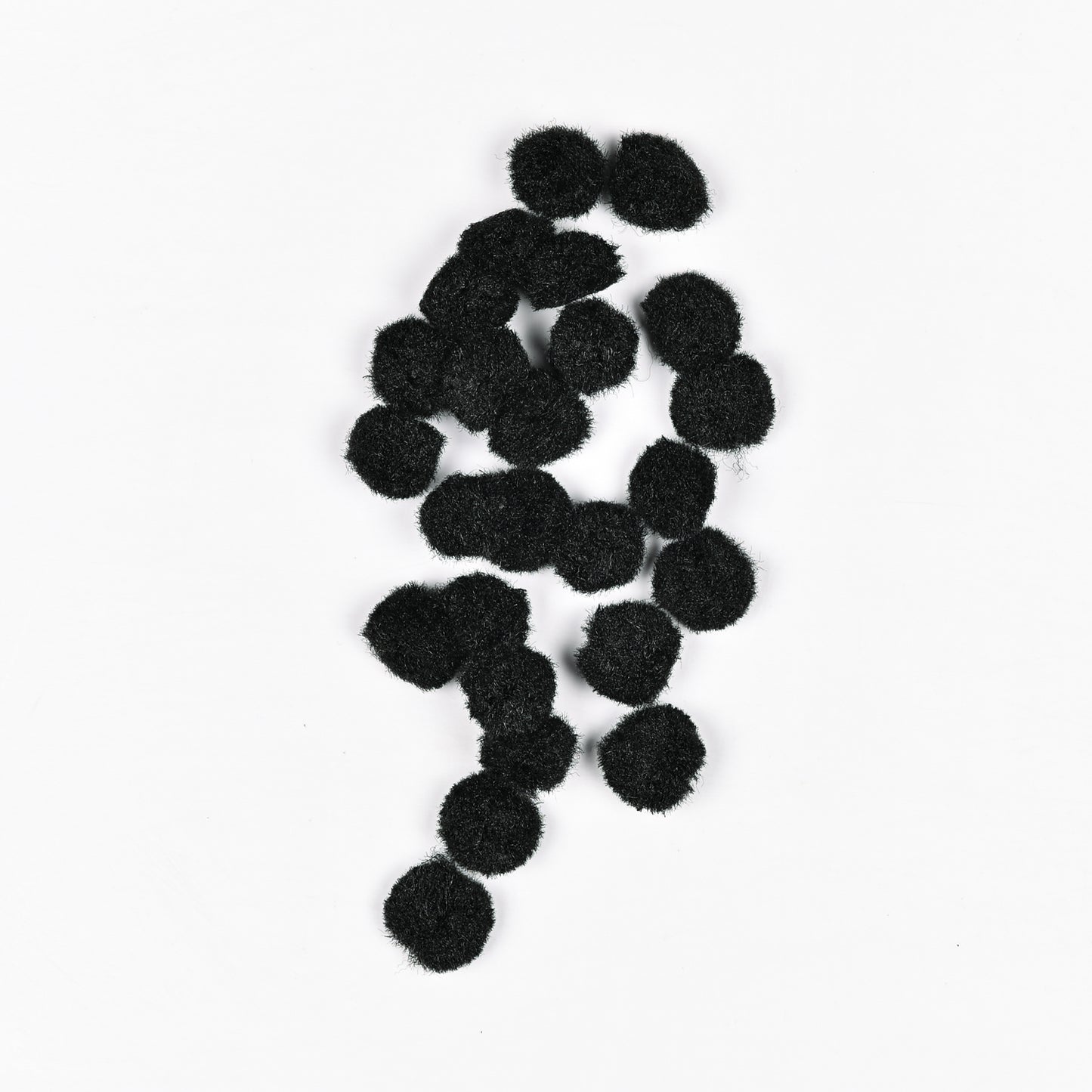 Pom Poms - Black 15mm | 25pc