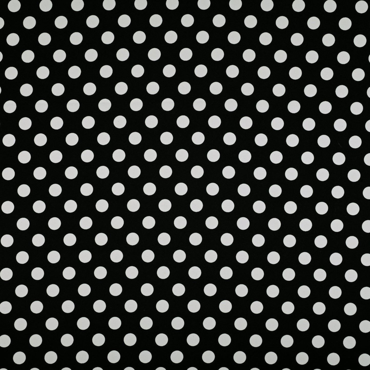 Printed Mini Matt White Dots on Black