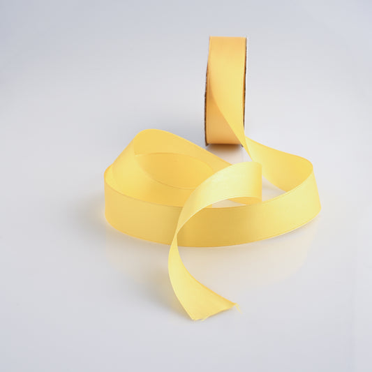 Satin Ribbon 25mm Yellow #270 (30Yards)