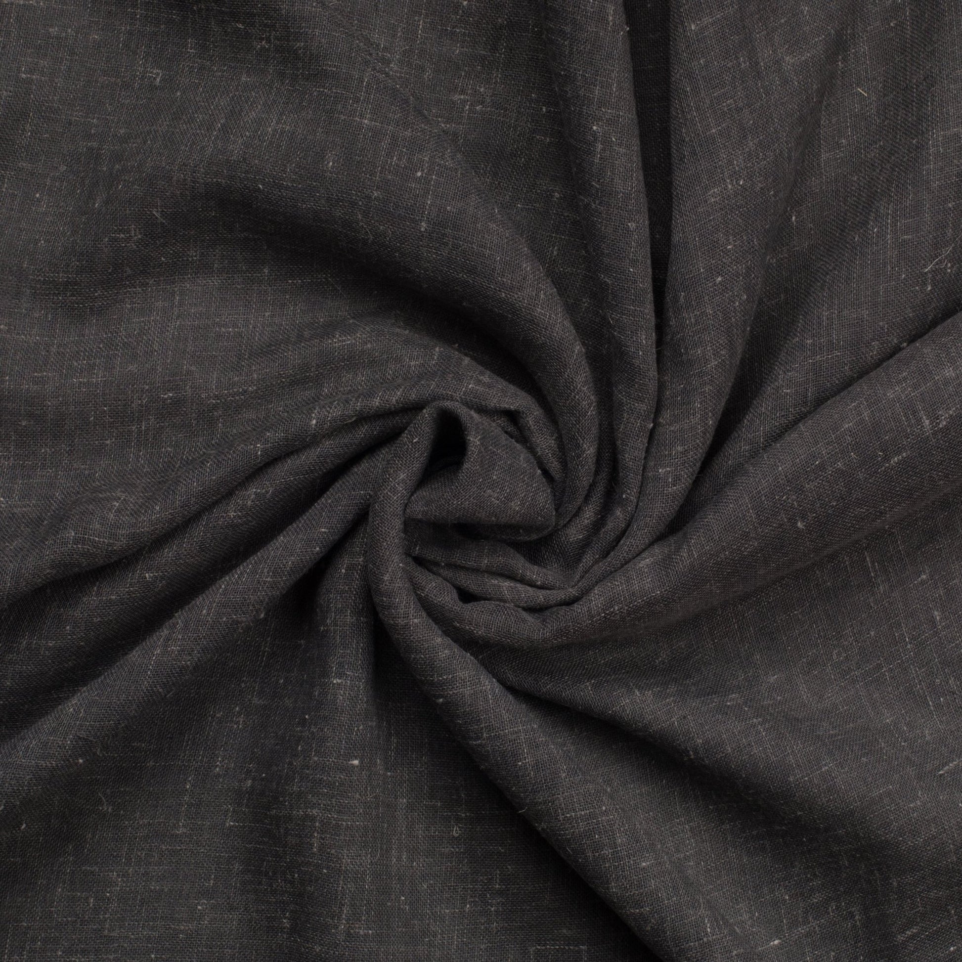 Spice Route Charcoal Sheer Curtaining - CLEARANCE - Ragland Fabrics
