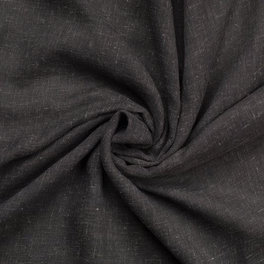 Spice Route Charcoal Sheer Curtaining - CLEARANCE - Ragland Fabrics