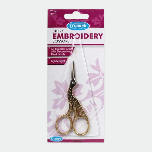 Stork Embroidery Scissors 4.5"