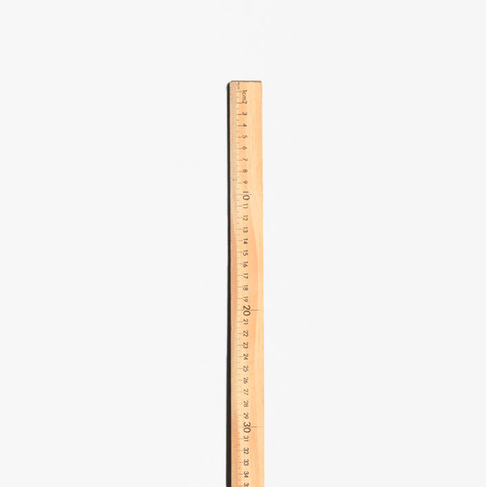 Ruler Wooden Natural - 1met